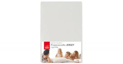 Prostěradlo JERSEY s gumou 200x200 cm BÍLÁ 100% bavlna