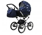 Kočárek 2v1 Margaret Exclusive Navy Blue Star
