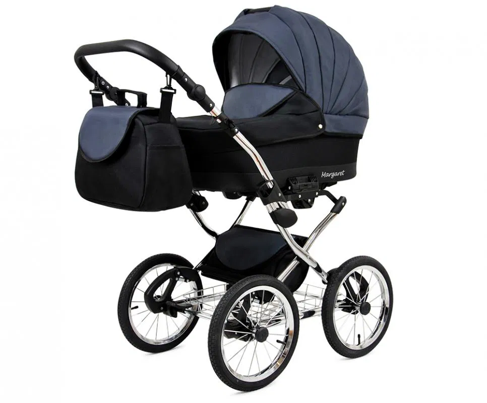 Kočárek 3v1 Margaret Exclusive Black Grey