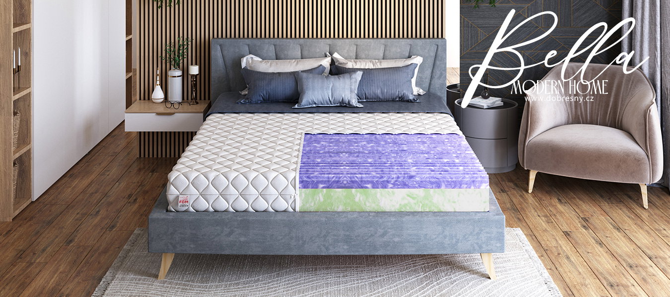 Penový matrac 1+1 BELLA 80x200 cm 21cm