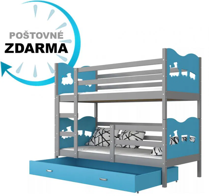 MAX B 80190 seda-modra-ruzova motyl