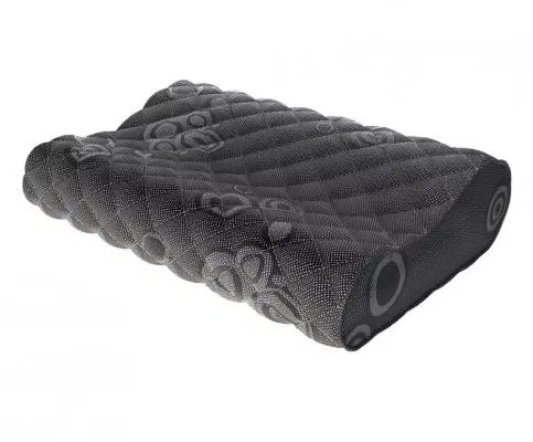 Polštář s VISCO termoplastickou pěnou COMO BLACK 33 x 50 cm