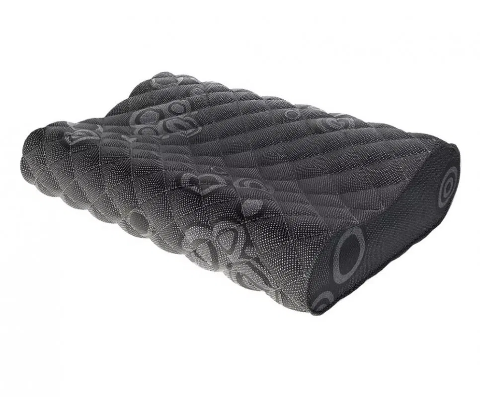 Polštář s VISCO termoplastickou pěnou COMO BLACK 33 x 50 cm