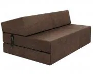 Rozkládací křeslo SUZI MAX TRINITY 14cm HNĚDÁ