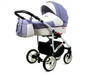 Kočárek 3v1 BabyLux White Lux Levander
