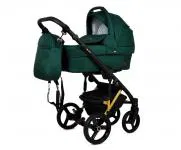 Kočárek 2v1 BabyLux UZO GOLD BOTTLE GREEN