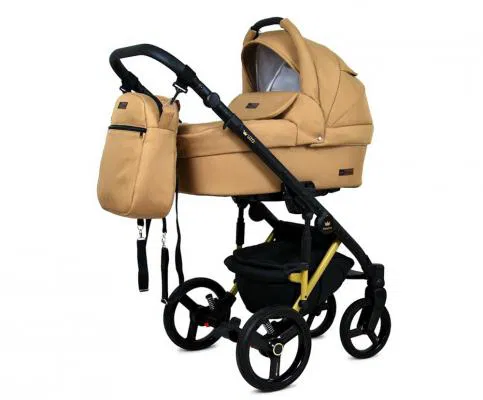 Kočárek 3v1 BabyLux UZO GOLD SAND PEARL