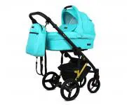 Kočárek 3v1 BabyLux UZO GOLD MINT