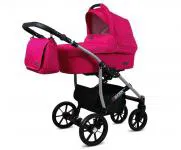 Kočárek 2v1 BabyLux Qbaro Magenta