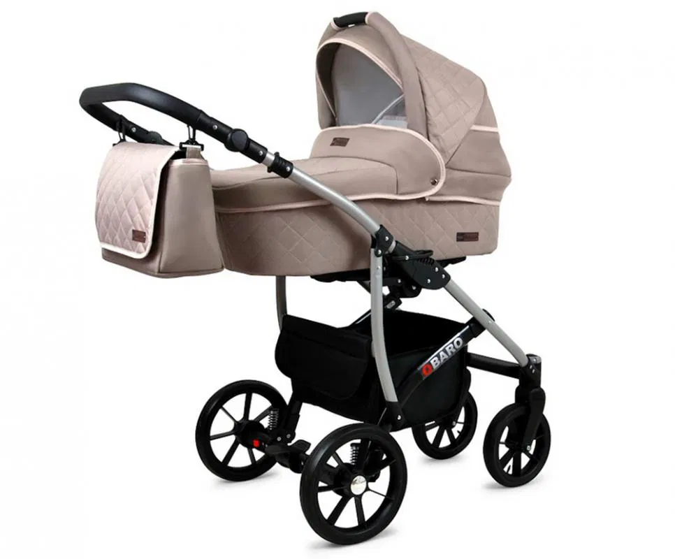 Kočárek 4v1 BabyLux Qbaro Khaki