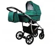 Kočárek 4v1 BabyLux Qbaro Bottle Green