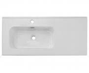 Zápustné keramické umyvadlo GO 2 100 cm, bílá