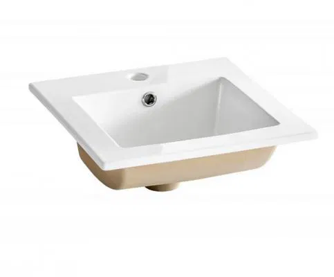 Zápustné keramické umyvadlo CFP 42 cm, bílá-matná
