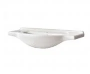 Zápustné keramické umyvadlo CFP 65 cm, bílá-lesklá