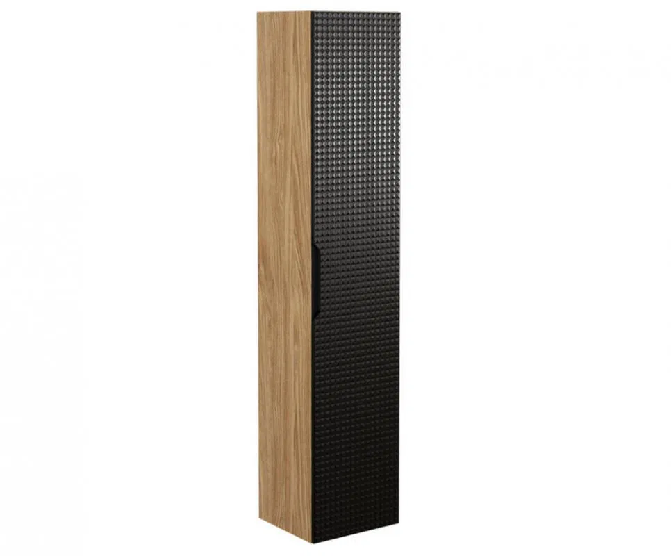 Koupelnová vysoká skříňka LUXOR BLACK 170 cm