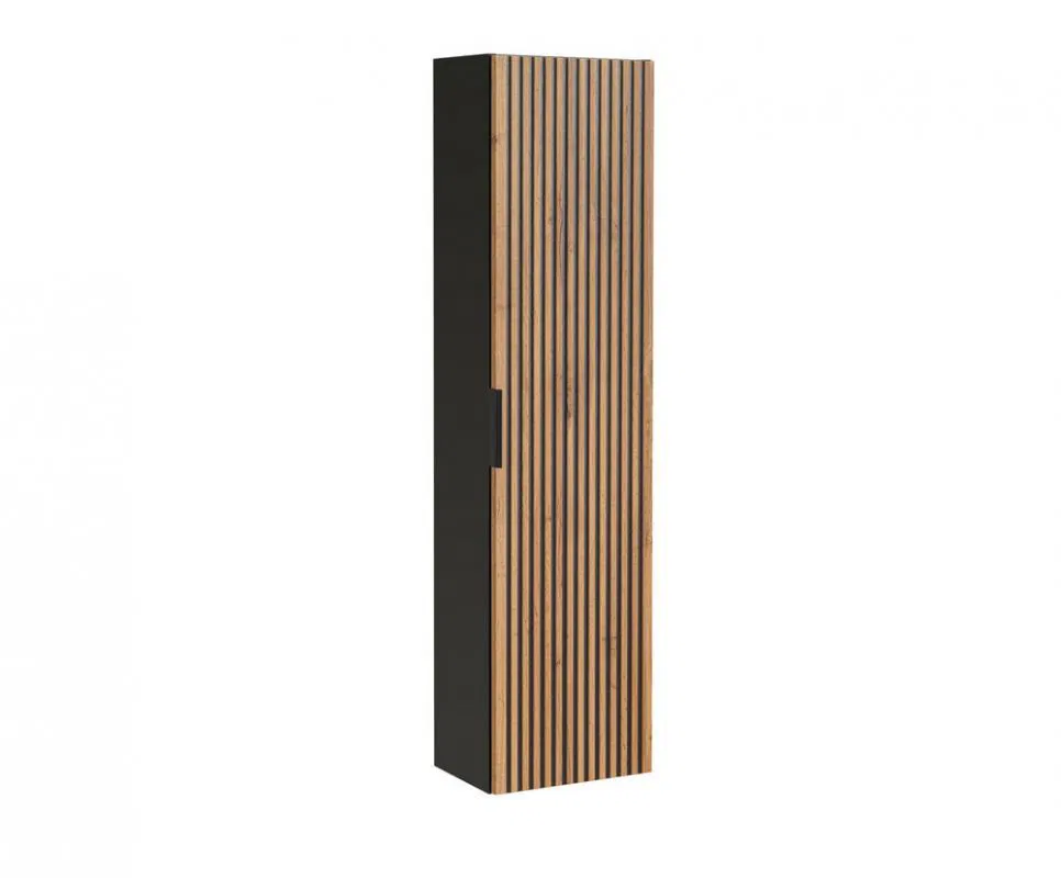 Koupelnová vysoká skřínka XILO BLACK WOTAN 140 cm