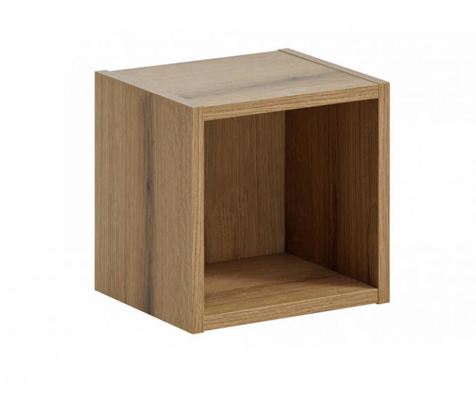 Koupelnový regál kostka NOVA OAK A 26.7x27.9cm