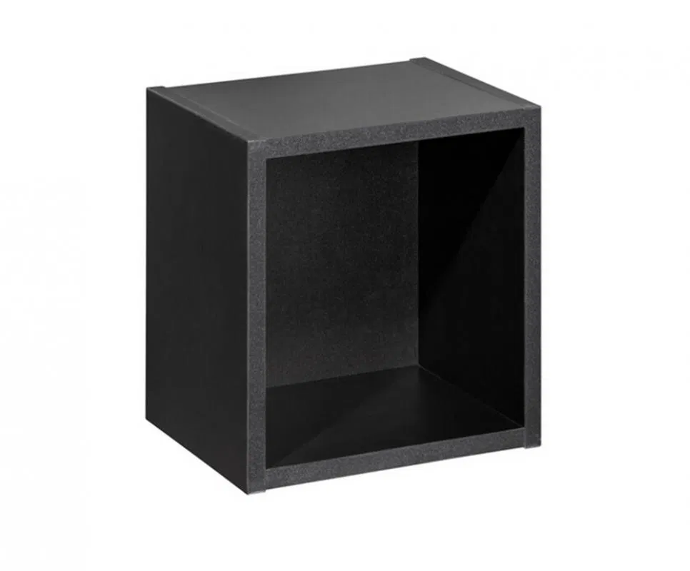 Koupelnový regál kostka NOVA BLACK A 26.7x27.9cm