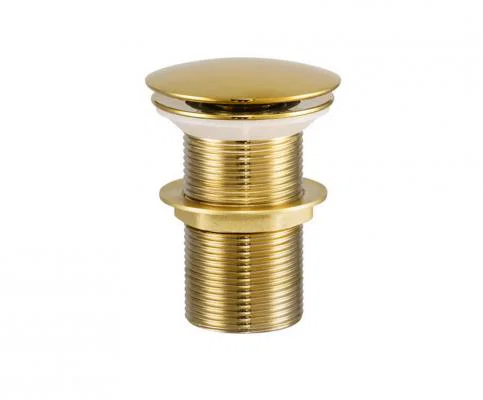 Umyvadlová výpusť click-clack Zlatá-lesklá