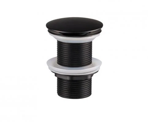 Umyvadlová výpusť click-clack Černá-matná