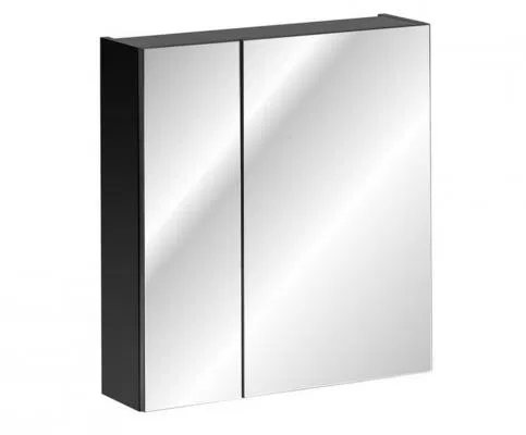 Koupelnová skříňka se zrcadlem SANTA FE BLACK 60cm