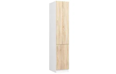 Vysoká kuchyňská skříň LIMA široká 40cm a vysoká 205cm DubSonoma / Bílá