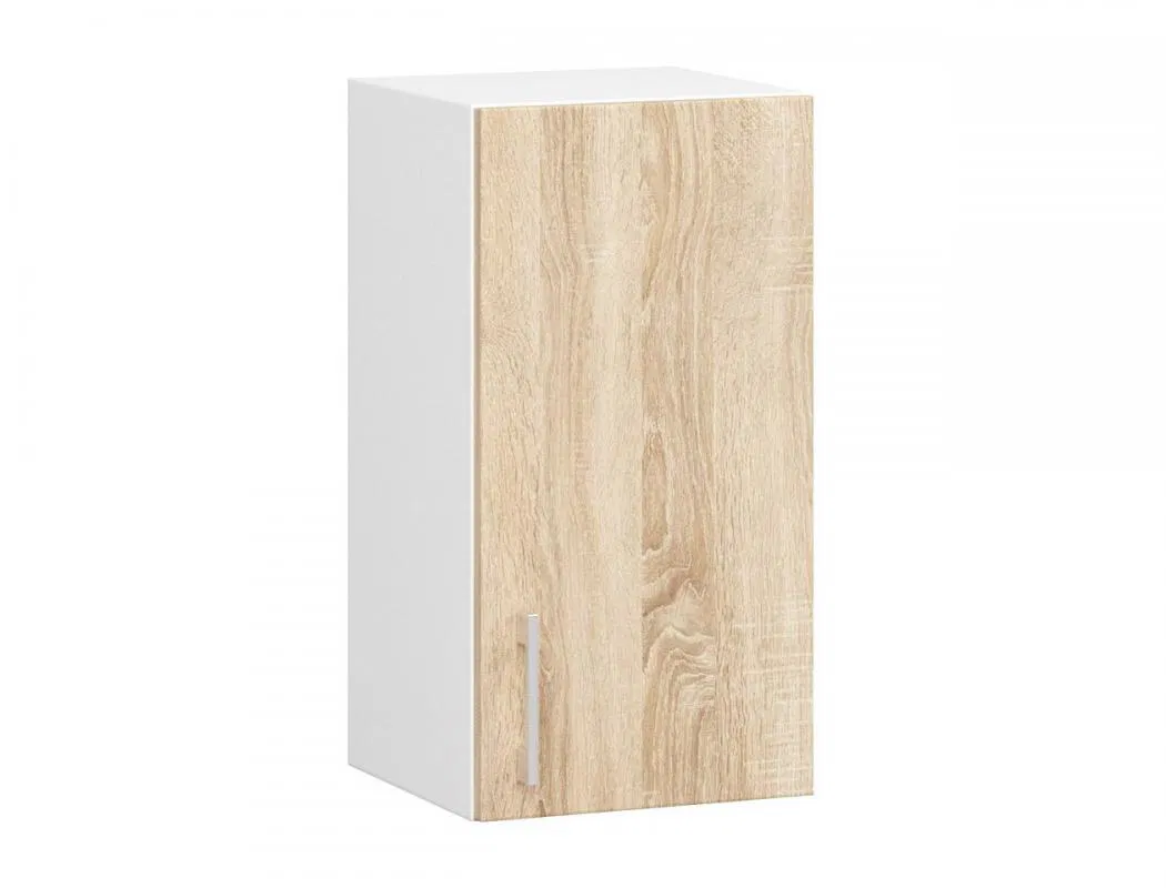Závěsná kuchyňská skříňka LIMA široká 30cm a vysoká 58cm DubSonoma / Bílá