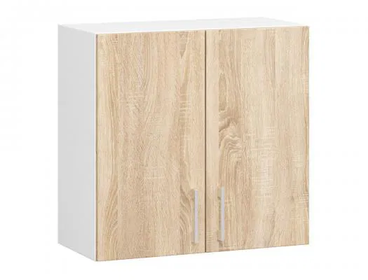 Závěsná kuchyňská skříňka LIMA se šířkou 60cm a výškou 58cm Dub Sonoma / Bílá
