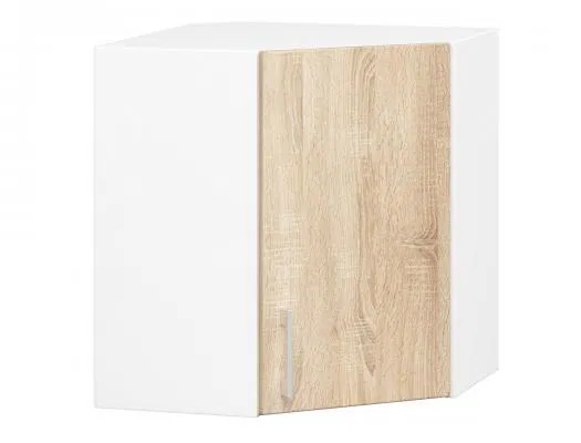 Rohová kuchyňská skříňka LIMA široká 60cm a vysoká 58cm DubSonoma / Bílá