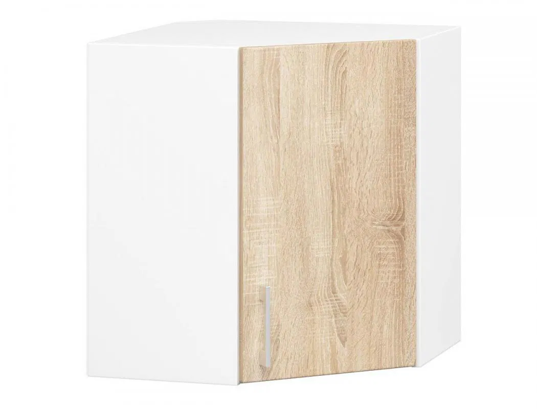 Rohová kuchyňská skříňka LIMA široká 60cm a vysoká 58cm DubSonoma / Bílá
