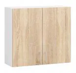 Kuchyňská skříňka LIMA šířka 80cm výška 72cm Dub Sonoma / Bílá