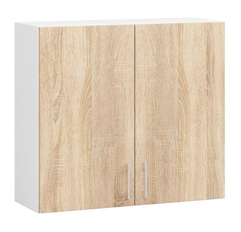 Kuchyňská skříňka LIMA šířka 80cm výška 72cm Dub Sonoma / Bílá