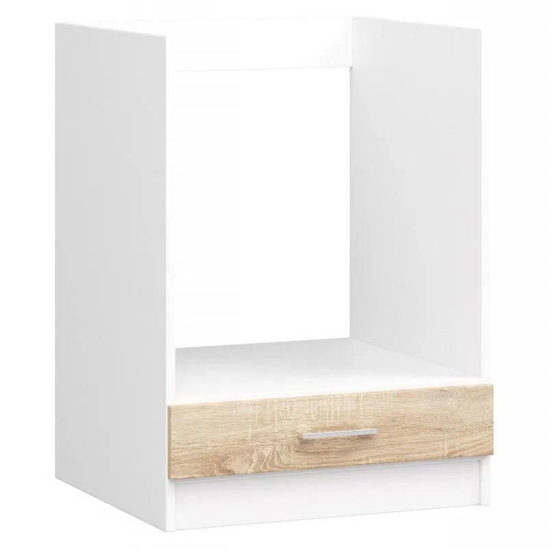 Skříňka na vestavnou troubu LIMA široká 60cm a vysoká 82cm DubSonoma / Bílá