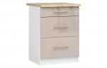 Kuchyňská skříňka OLIVIA, 3 zásuvky – 60 cm | Bílá / Cappuccino / Dub Sonoma
