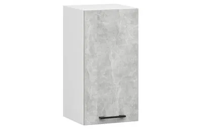 Závěsná kuchyňská skříňka OLIVIA – 40x58cm | Bílá / Beton