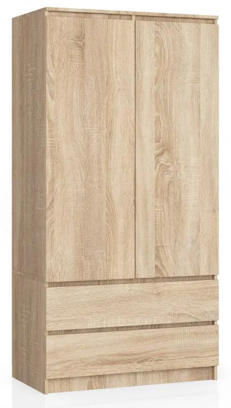 Šatní skříň s otočnými dveřmi 90cm sonoma