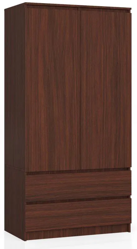 Šatní skříň s otočnými dveřmi 90 cm wenge