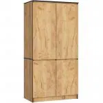 Šatní skříň s otočnými dveřmi 90cm 4D dub craft