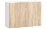 Závěsná kuchyňská skříňka LIMA šířka 80cm výška 58cm v dekoru Dub Sonoma / Bílá