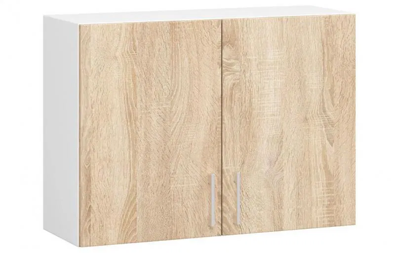 Závěsná kuchyňská skříňka LIMA šířka 80cm výška 58cm v dekoru Dub Sonoma / Bílá