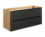 Koupelnová skřínka pod umyvadlo OCEAN BLACK 120 cm