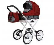 Kočárek 2v1 BabyLux  ROSSO OPTICAL CHILI