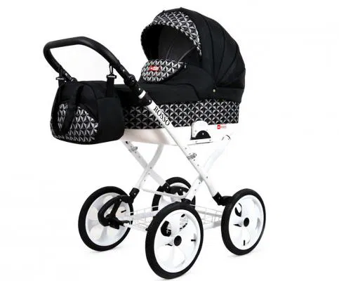 Kočárek 2v1 BabyLux  ROSSO OPTICAL BLACK