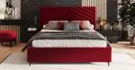 Čalouněná postel 90x200 ELEGANTE Vínová Paris s úložným prostorem kovový rošt