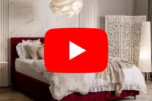 Čalouněná postel ELEGANTE 120x200 Vínová Paris s úložným prostorem kovový rošt