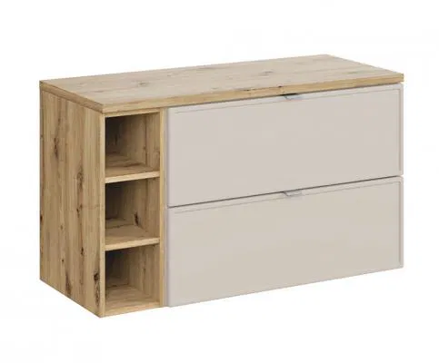 Koupelnová skříňka BELLA CASHMERE 100cm + deska + regál
