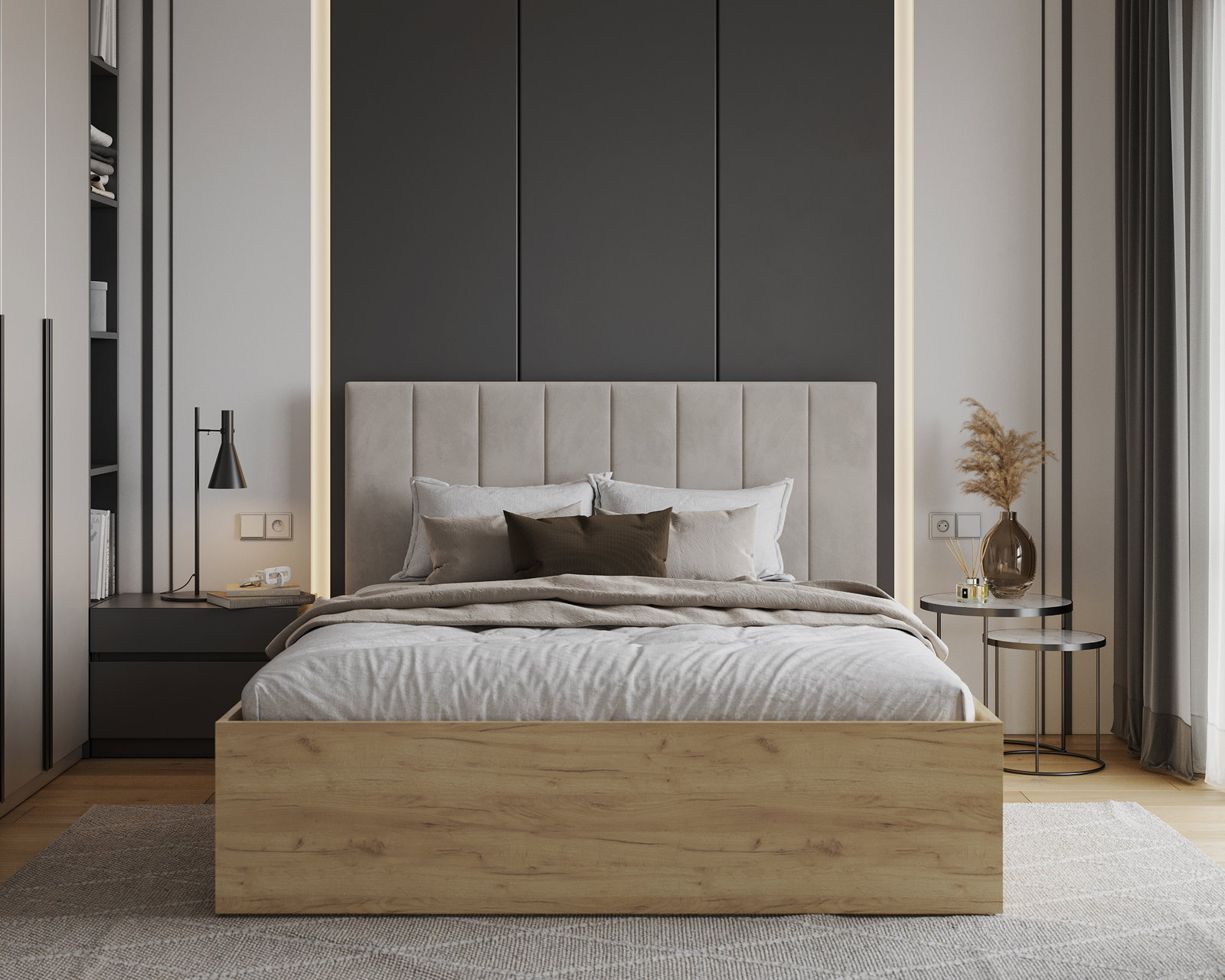 Čalúnená posteľ GRENADA 90x200 cm so zdvižným roštom krémová