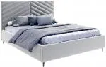 Čalouněná postel ELEGANTE 90x200 Steel Paris s úložným prostorem kovový rošt