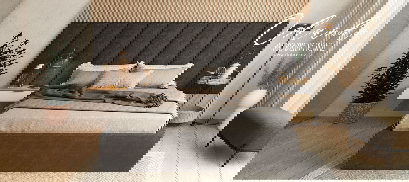 Čalúnená posteľ ORLANDO 180x200 Tmavo sivá Trinity s úložným priestorom kovový rošt
