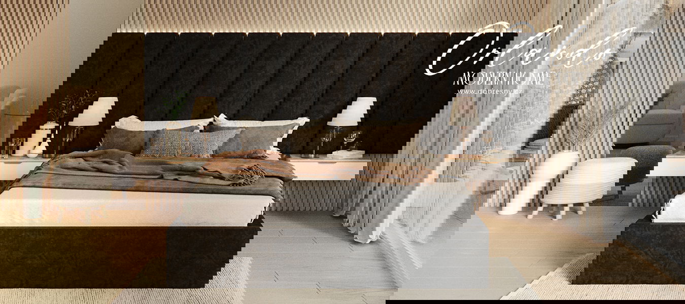 Čalúnená posteľ ORLANDO 180x200 Čierná Trinity s úložným priestorom kovový rošt